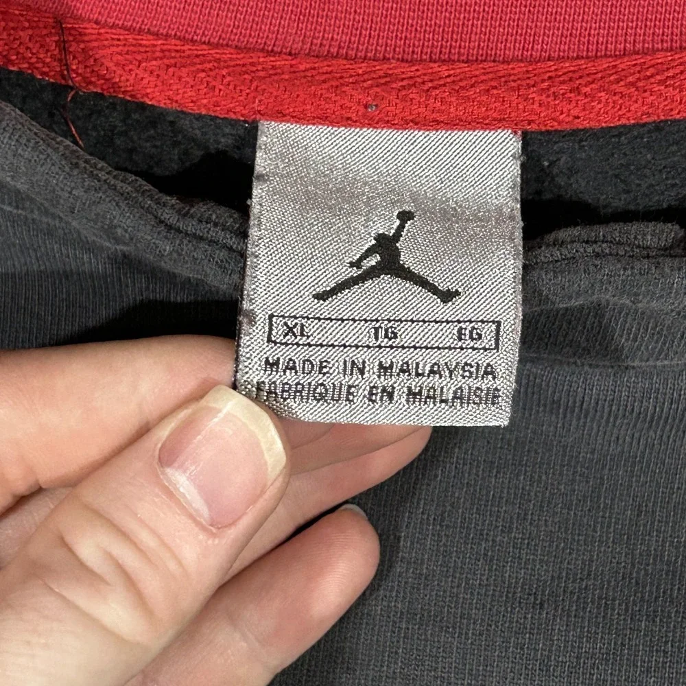 Vintage Air Jordan Sweatshirt Mens XL Black Basketball Performance Jumpman #3441